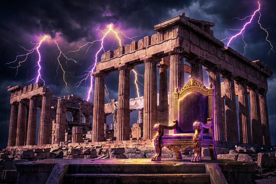 Слот Gates of Olympus с молниями Зевса